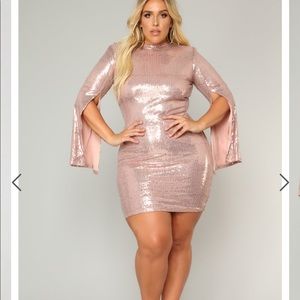 recious Heirloom Sequin Dress - Rose Gold